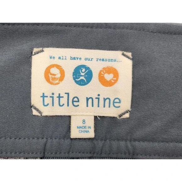 NWT TITLE NINE Gray Athleisure Skirt Front Pocket Women's Size 8 - Picture 5 of 11